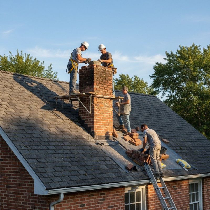Local Chimney Reconstruction pros at work